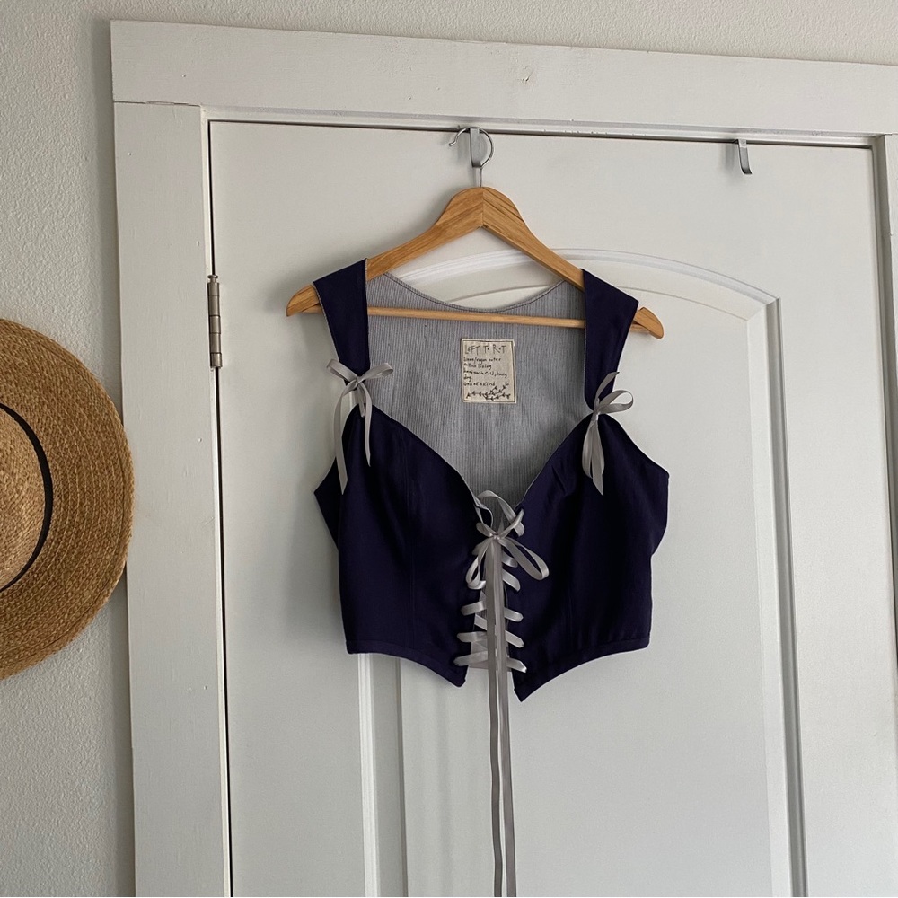Handmade Linen Corset Vest
